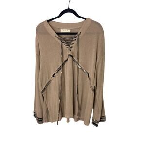 Time After Time Boho Women's Neutral Alternative Large Long Sleeve